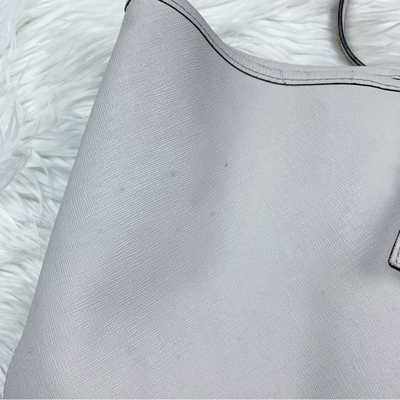 Michael Kors Jet Set Travel Extra Small Carryall Tote Bag Saffiano Leather White - Picture 7 of 11